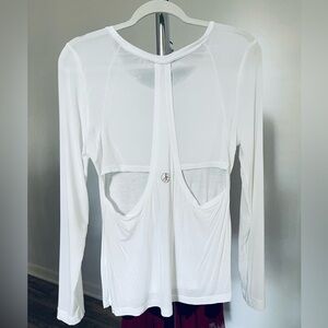 Sam Edelman long sleeve with cut outs in the back top size small